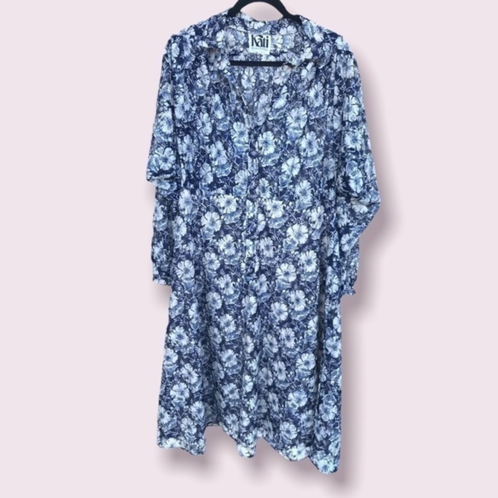 Vintage Kati at Laura Phillips Floral Midi Dress Size L